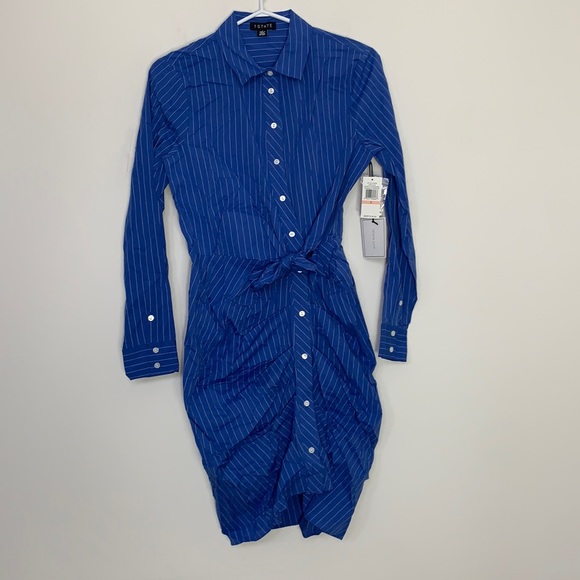 1. STATE Lady blue Button down dress - Picture 1 of 7
